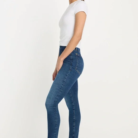 Good American Power Stretch Pull-on Skinny Jeans SZ 2/Medium NWT - Picture 3 of 10